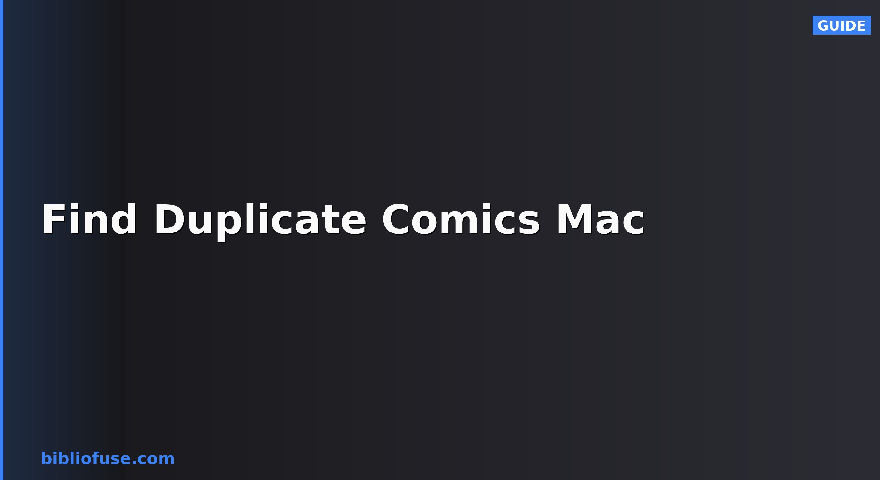 Cara Mencari dan Mengalih Keluar Fail CBZ Komik Pendua di Mac